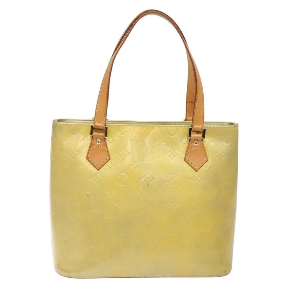 LOUIS VUITTON Monogram Vernis Houston Hand Bag Gris - Picture 1 of 16